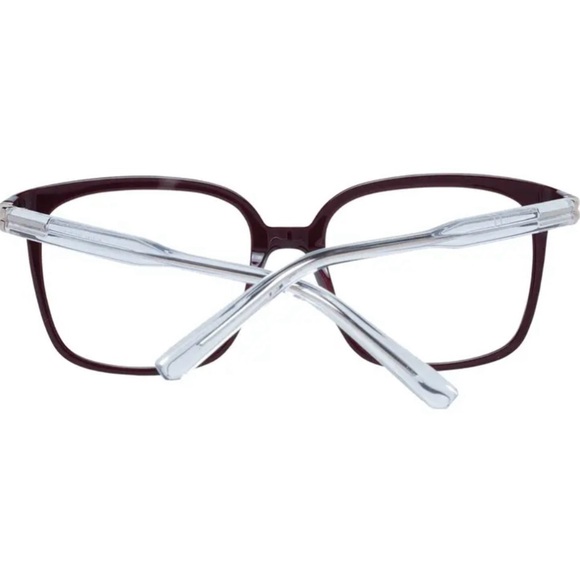 Bally Deep Red Square Eyeglasses